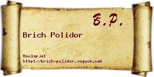Brich Polidor névjegykártya